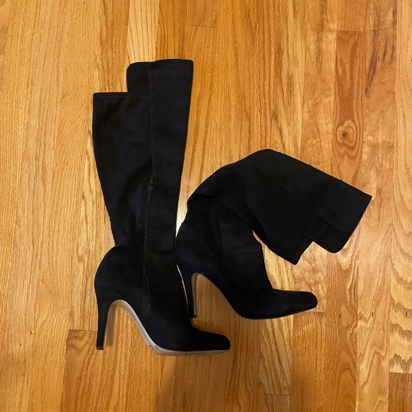 INC black tall boot with heel size 9 - Picture 2 of 6